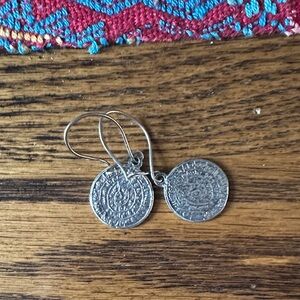 Greek inspired earrings with back clasp free with purchase.